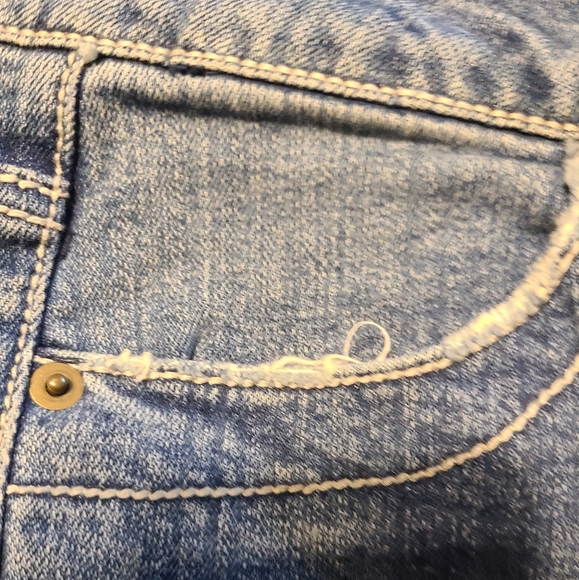 Bisou Bisou size 8 rhinestone bling blue jeans - Picture 13 of 16